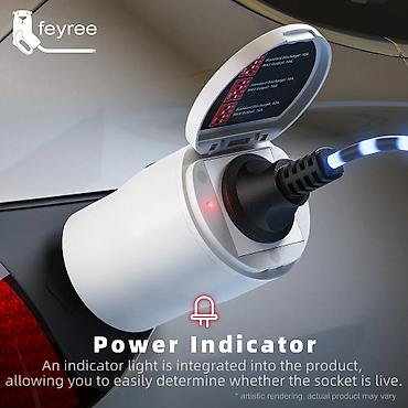 Avtoelektronika: Feyree GB/T to 220 Volt 🔌 Feyree V2L (Vehicle-to-Load) GB/T Adapter – — 2