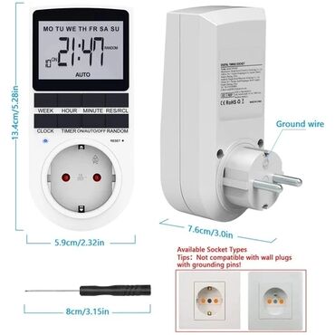 Запчасти и аксессуары для бытовой техники: Реле времени суток 16 программ — 3
