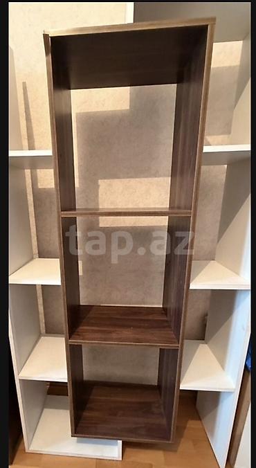 Ev üçün mebel: Modul tipli rəf dəsti - Material: laminat/MDFlam (qoz rəngli karkas — 2