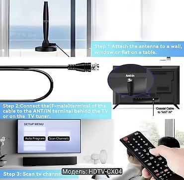 smart приставка: Внутренняя цифровая ТВ‑антенна HDTV-CX04 - Поддержка 4K Ultra HD и — 7