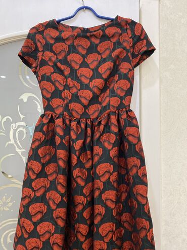 рубашка платье: Вечернее платье, Короткая модель, С рукавами, M (EU 38)