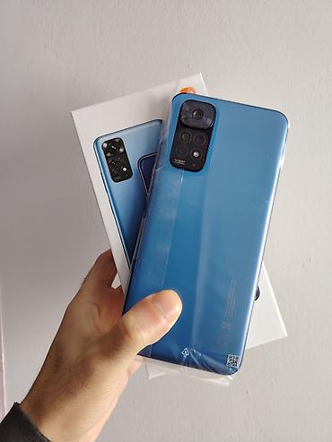 kart reader: Redmi Note 11S, 128 GB, rəng - Göy, Barmaq izi, İki sim kartlı, Face ID — 2