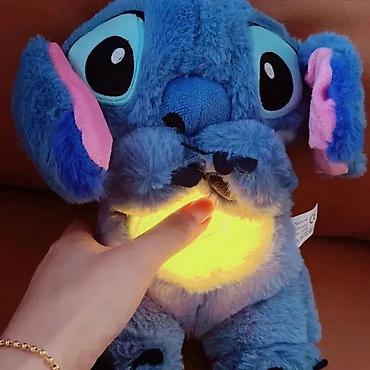 Digər oyuncaqlar: Nəfəs Alan Peluş Stitch Yumşaq oyuncaq Stitch peluş, göy rəng, 30 sm — 1
