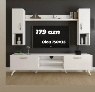 prixoji mebelleri 2022: Yeni, Düz TV altlığı, Polkalı, Laminat, Azərbaycan