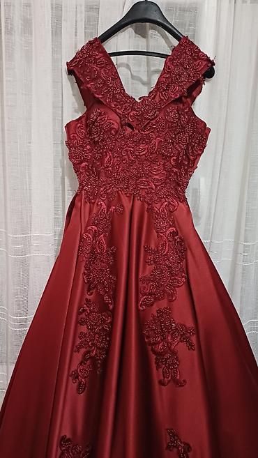 Haljine: Luksuzna bordo svečana haljina / venčanica (Kao nova!) ​Prodajem — 9