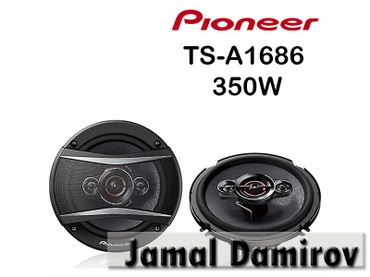 dinamik avto: Pioneer Dinamiklər TS-A1686 350watt. Динамики Pioneer TS-A1686