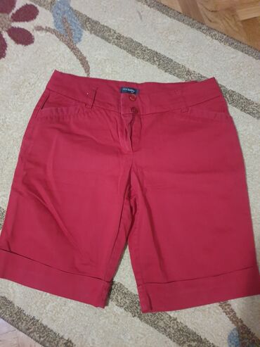 široke letnje pantalone: S (EU 36), bоја - Crvena, Jednobojni