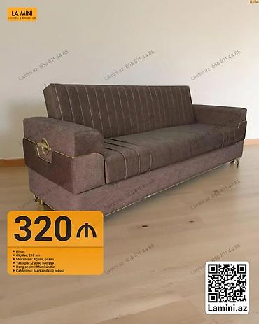 Məhsul: Divan - Ölçü: 210 sm - Mexanizm: Açılan, bazalı (yataq