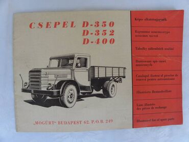 Knjiga:Katalog rezervnih delova kamion Csepel,visejezicni 8 jezika