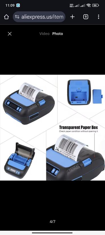 işlənmiş manitor: MHT-80MM Thermal Printer 80mm 2in1 Wireless Mini Receipt Printer