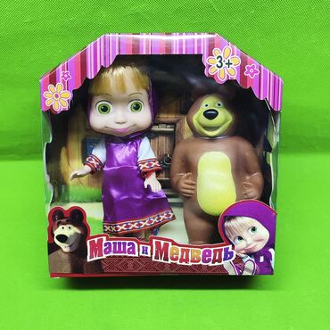 Игрушки: Маша и Медведь куклы игрушки комплект👧🐻 Подарите ребенку 2 наиболее