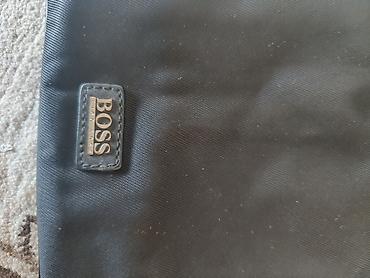 tote bag: HUGO BOSS kişi çiyin çantası - Rəng: qara - Material: sıx, dayanıqlı — 1