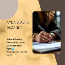 elan vermək: Marketoloq tələb olunur, İstənilən yaş, Təcrübəsiz