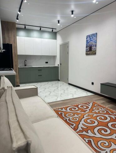 однокомнатная квартира кок жар: 2 комнаты, 44 м², Элитка, 11 этаж, Евроремонт