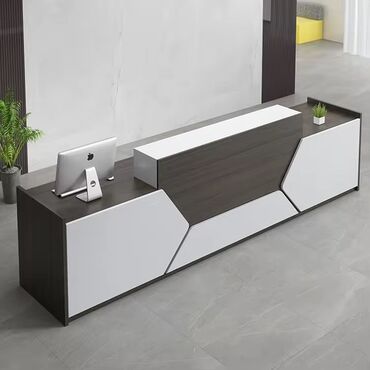 ик удлинитель: Müasir resepsiyon/qarşılama masası - Dizayn: Minimalist və futuristik