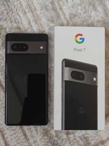 Google: Google Pixel 7, Б/у, 128 ГБ, цвет - Черный, 1 SIM, eSIM