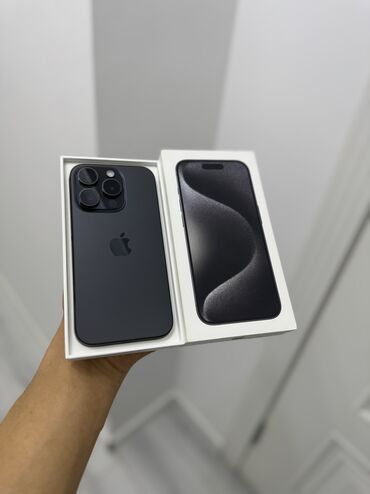 айфон 15 в рассрочку: IPhone 15 Pro, Б/у, 256 ГБ, Black Titanium, Кабель, Коробка, 86 %