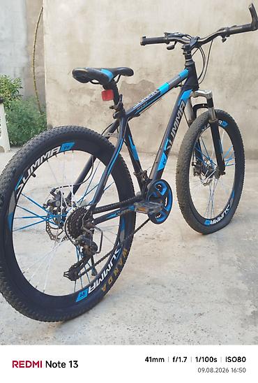 velosiped enduro: SUMMA ATX 6.0 dağ velosipedi - Çərçivə: yüngül ərintidən, qara-mavi — 2