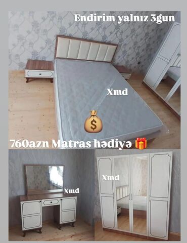 Masa və oturacaq dəstləri: Yataq desti rəng seçimi var