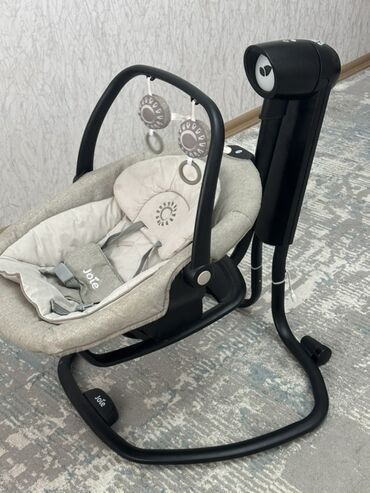 детское кресло для новорожденных: Детский шезлонг, Электронная, Железо, цвет - Бежевый