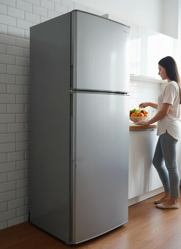 Soyuducular: 2 qapılı Samsung Soyuducu Satılır, rəng - Gümüşü, Təkərli — 1