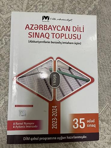 Testlər: Məhsul: “Azərbaycan Dili Sınaq Toplusu” (Abituriyentlərin buraxılış — 1