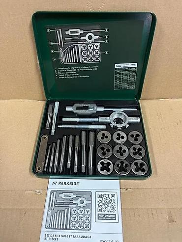 Setovi ručnog alata: PARKSIDE set za narezivanje navoja – 21 del Komplet za izradu i — 12