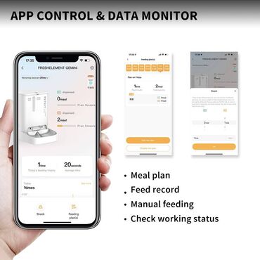 Su və yem qabları: Petkit Yumshare Dual-Hopper with Camera Smart Pet Feeder (P591) Petkit — 10