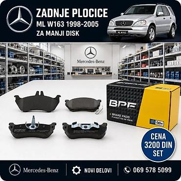 Brake System: PLOCICE MERCEDES ML W163 PREDNJE ZADNJE 5 GOD | Plocice mercedes ml — 1