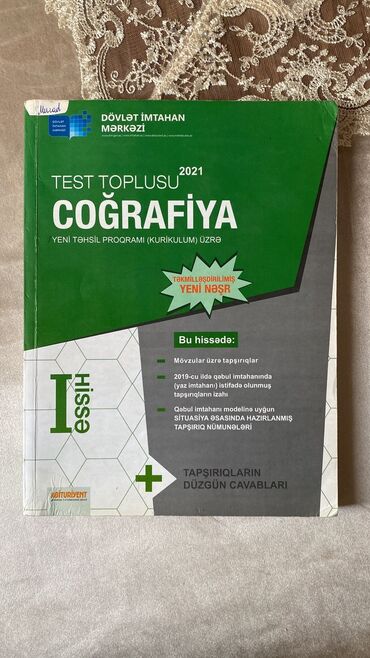 azerbaycan dili test toplusu 1 ci hisse cavabları 2019: Test toplusu çoğrafiya 1 ci hisəə metrolara çatdırılma