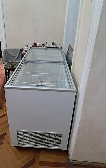 dondurma soyducu: Uğur markalı şüşə qapaqlı komersiya dondurucu vitrini. 1 il işlənib — 2