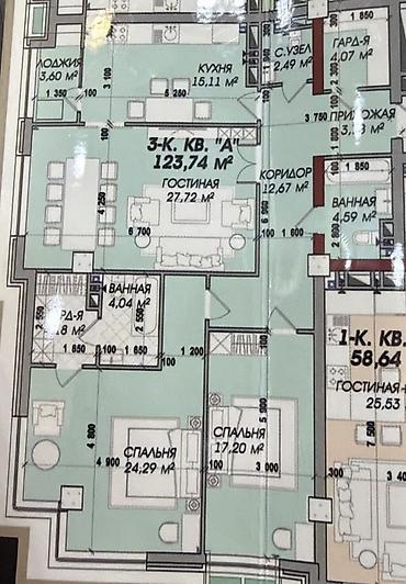 Продажа квартир: 3 комнаты, 48 м², Политех Элитка, 12 этаж, ПСО (под самоотделку) — 4