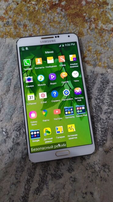 телефон флай ts113: Samsung Galaxy Note 3, Колдонулган, 32 GB, түсү - Ак, 2 SIM