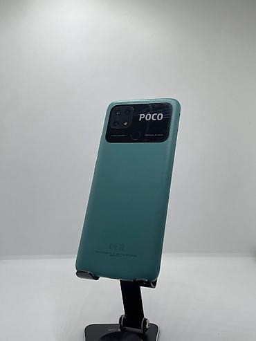 Мобильные телефоны и аксессуары: Poco C40, Б/у, 64 ГБ, цвет - Зеленый, 2 SIM — 2