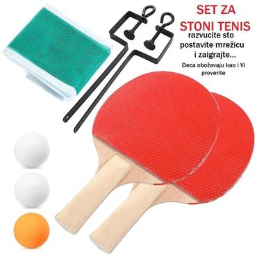 golmanski dres komplet za decu: 780din Set za stoni tenis napravljen od visokokvalitetnog prirodnog