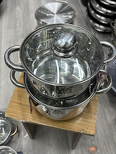 Кастрюли: Кастрюли 2.5 л и 3 л от Millerhaus из нержавеющей стали — 3