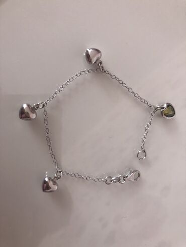 sandale japanke sa cirkonima: Charm bracelet, Material: Silver