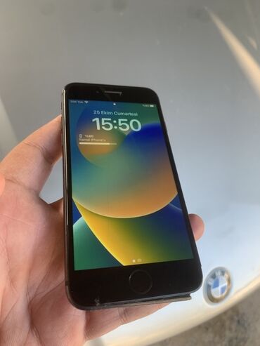 iphone mingecevir: IPhone 8, 64 ГБ, Черный, Битый