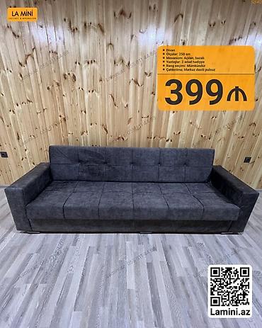 Divan – La Mini - Ölçü: 250 sm - Mexanizm: Açılandır, bazalı -