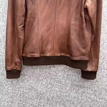 кожа куртки: Мужская куртка, 2XL, Новый, цвет - Коричневый, Самовывоз — 5