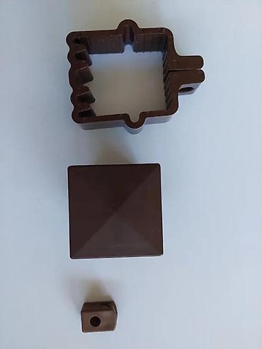 Proizvodi od rolovanog metala, metalni kanali: Panelna ograda 3d boja braon ral 8016. Panelna ogradafence system — 5