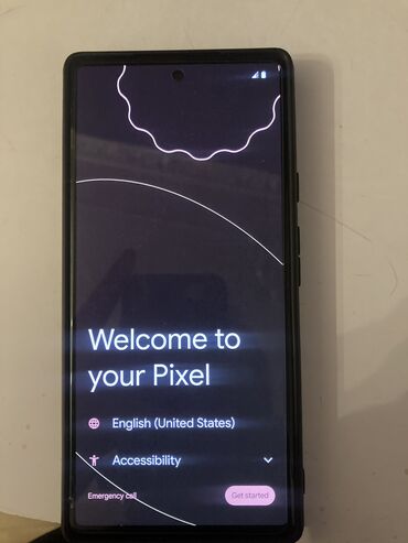 дисковый телефон: Google Pixel 6, 128 GB, rəng - Qara, Barmaq izi, İki sim kartlı, Sənədlərlə
