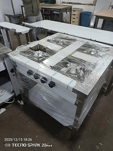 restoran soba: Sənaye tipli qazlı ocaq – 4 gözlü - Material: paslanmayan polad gövdə — 1
