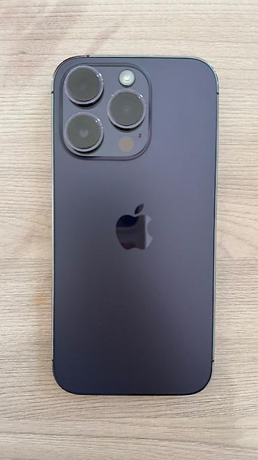 IPhone 14 Pro, Б/у, 128 ГБ, Deep Purple, Защитное стекло, Чехол, Кабель, 79 % at lalafo.kg IPhone 14 Pro, Б/у, 128 ГБ, Deep Purple, Защитное стекло, Чехол, Кабель, 79 %