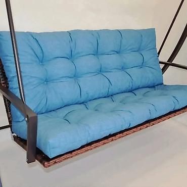 Jastuci: Jastuci za dvorišnu ljuljašku – trosed - Udobni, debeli jastuci sa — 8