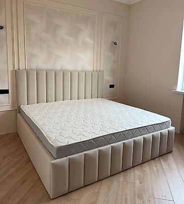 bazalı: Mebel dəsti: Yumşaq başlıqlı iki nəfərlik çarpayı - Dizayn: Dərin — 2