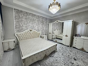 Спальные гарнитуры: Спальный гарнитур, Б/у, Двуспальная кровать, Шкаф, Комод, Кыргызстан, Самовывоз, цвет - Белый — 1