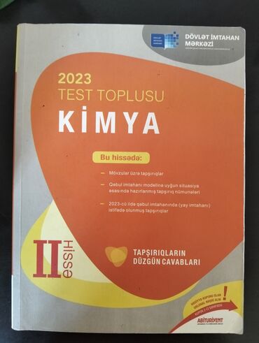 kimya test toplusu 2019 pdf yukle: Kimya Testlər 11-ci sinif, DİM, 2-ci hissə, 2024 il