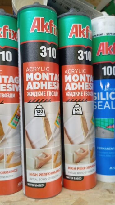 Сверла: Акриловый монтажный клей Akfix 310 в баллонах. Жидкие гвозди с высокой