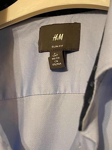 Kişi geyimləri: Köynək, H&M, rəng - Mavi — 2